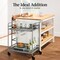 Best Choice Products 2-Tier Rolling Bar Cart Indoor/Outdoor w/ Storage Shelves, Wine Rack, Lockable Wheels